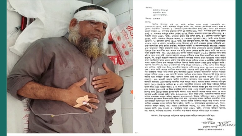 সাতক্ষীরায় বসতবাড়িতে হামলা ও ভাঙচুর শিক্ষক দম্পতিকে ইট ছুড়ে গুরুতর জখম