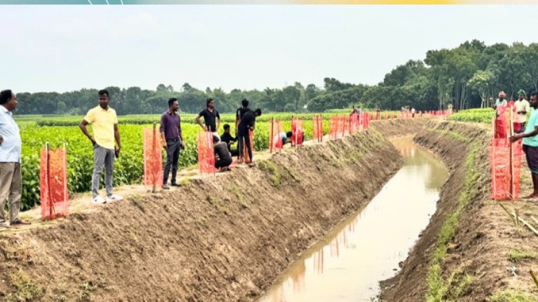 পাংশায় খাল পুনঃ খনন প্রকল্পে কৃষি উৎপাদনে ইতিবাচক পরিবর্তন আসবে
