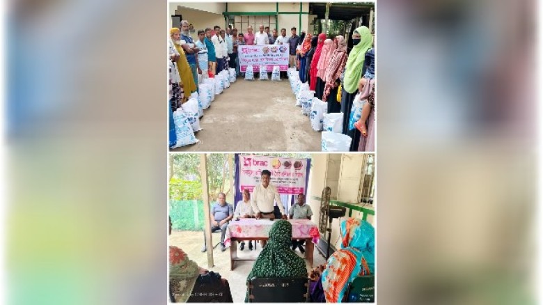 উল্লাপাড়ায় ব্র্যাকের উদ্যোগে মাছ চাষ, বিনামূল্যে পোনা বিতরণ, প্রান্তিক কৃষকদের প্রশিক্ষণ
