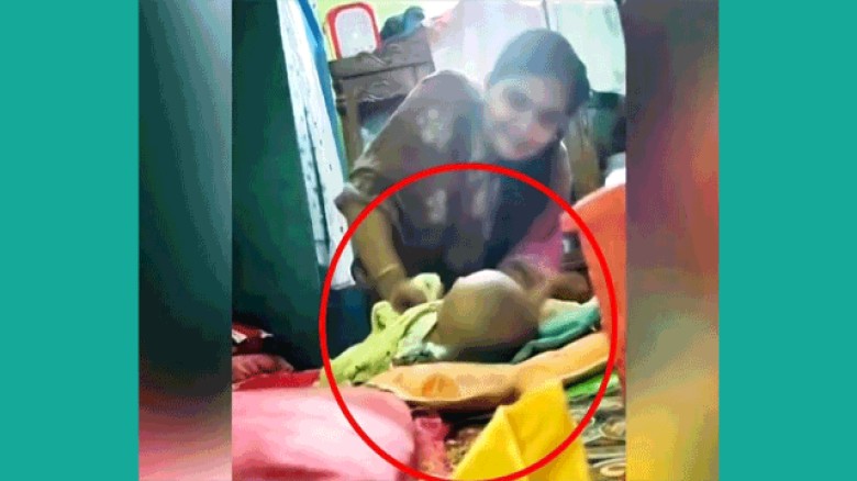 নরসিংদীতে ২ মাসের শিশুর, পা ভেঙ্গে দিল আপন চাচি!