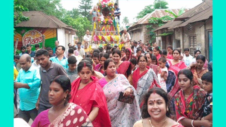 পাংশায় ৯দিন ব্যাপী রথযাত্রা উৎসব সম্পন্ন
