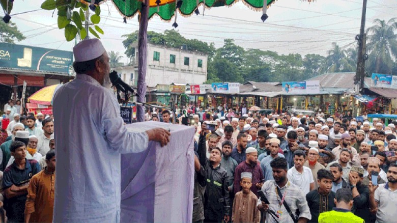 জুলাই গণঅভ্যুত্থানের ২য় বর্ষপূর্তিতে সুবর্ণচরে ১১ দলীয় ঐক্যের সমাবেশ