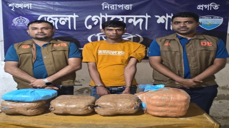 নোয়াখালীতে ডিবি'র অভিযানে ১১ কেজি গাঁজাসহ গ্রেফতার ১  ‎