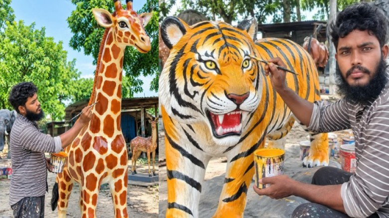 চাকরি নয়, নিজেই কর্মসংস্থান: উল্লাপাড়ার নাঈমের শিল্পকর্মে বদলে যাচ্ছে জীবিকা