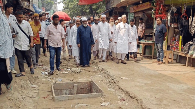 উল্লাপাড়ায় রাস্তা ও ড্রেনেজ নির্মাণকাজ পরিদর্শনে এমপি, অনিয়ম পেলে ব্যবস্থা নেওয়ার আশ্বাস